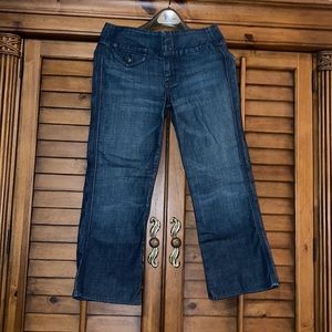 7 For All Mankind Denim High Waisted Capris Size 26